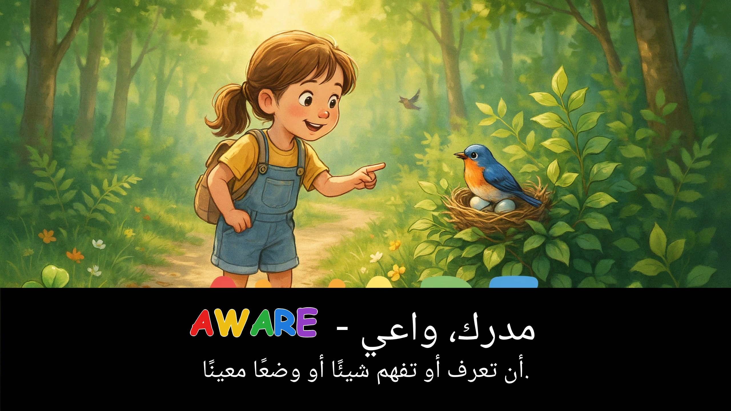 Arabic Illustration for aware